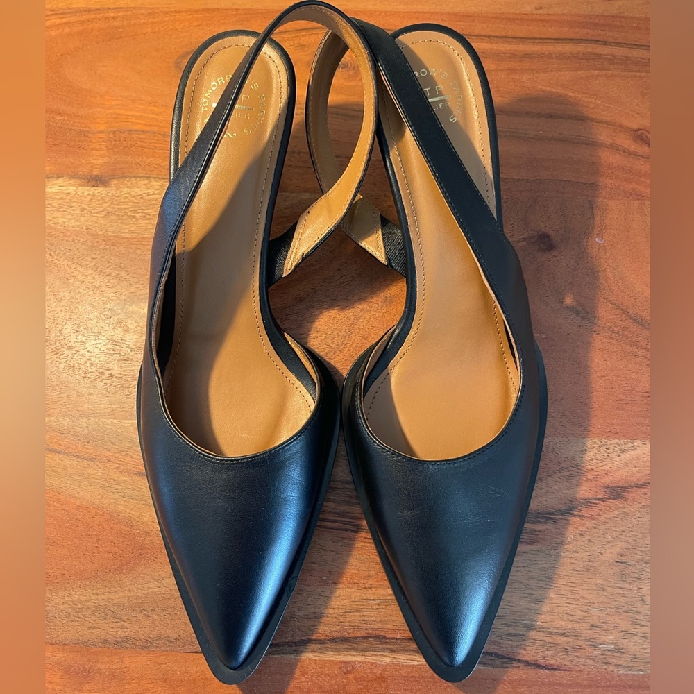 ATP Atelier Desana Black Slingbacks - NEW!